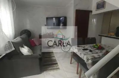 Sobrado de vila com 2 quartos, vila santa rosa, guarujá - r$ 330 mil, cod: 1192