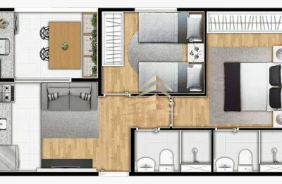 Vendo apartamento à venda, 43 m² por r$ 317.200 - vila das bandeiras - guarulhos/sp