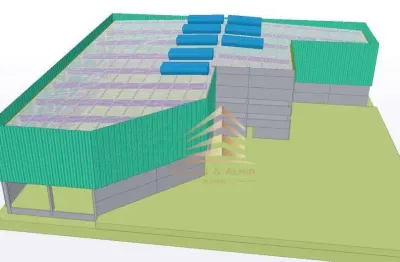 Galpão para alugar, 3272 m² por r$ 121.000,00/mês - portão - arujá/sp