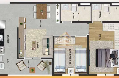 Apartamento à venda, 47 m² por r$ 411.755,00 - vila augusta - guarulhos/sp