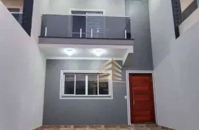 Sobrado com 3 dormitórios sendo 1 suíte, churrasqueira, 2 vagas à venda, 100 m² por r$ 750.000 - jardim cumbica - guarulhos/sp