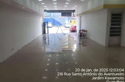 Salão para alugar, 196 m² por r$ 10.000,01/mês - jardim kawamoto - guarulhos/sp