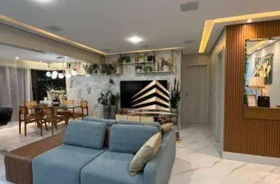 Apartamento com 3 dormitórios sendo 3 suítes e 2 vagas  à venda, 122 m² por r$ 1.480.000 - jardim flor da montanha - guarulhos/sp