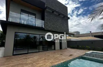 Casa com 5 dormitórios, 400 m² - venda por r$ 3.890.000,00 ou aluguel por r$ 25.000,00/mês - reserva santa luisa - ribeirão preto/sp