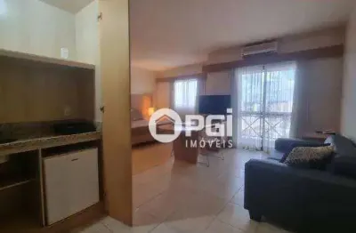 Flat com 1 dormitório para alugar, 41 m² - jardim américa - ribeirão preto/sp