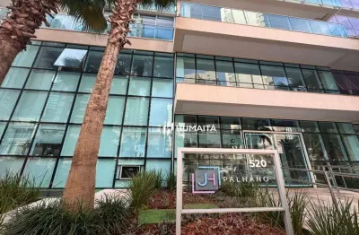 Apartamento com 1 dormitório para alugar, 48 m² por r$ 3.500/mês - gleba palhano - londrina/pr