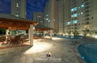 Residencial acqua play - espaçoso apartamento de 3 quartos no marapé, santos-sp: 84m², suíte, 2 salas e garagem!