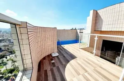 Cobertura à venda em são vicente-sp, gonzaguinha: 3 quartos, 1 suíte, 3 salas, 3 banheiros, 2 vagas, 189m²!