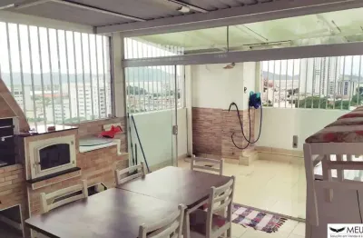 Cobertura de luxo à venda em santos-sp, bairro aparecida: 4 quartos, 2 salas, 4 banheiros, 2 vagas, 360 m².