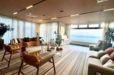 Imponente casa de condomínio à venda em santos-sp, marapé: 5 quartos, 5 suítes, 3 salas, 9 banheiros, 4 vagas, 508m².