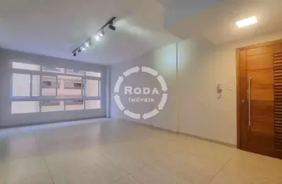 Apartamento à venda em santos-sp, josé menino: 3 quartos, 1 suíte, 3 salas, 3 banheiros, 1 vaga, 138m² reformado vista mar!