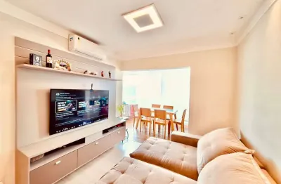 Residencial quality house: apartamento de 3 quartos com suíte e 2 vagas em santos-sp, bairro campo grande - 88m².