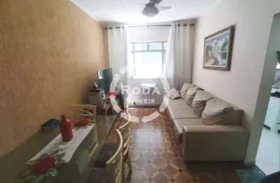 Apartamento à venda em santos-sp: 2 quartos, 1 sala, 1 banheiro, 1 vaga de garagem no embaré  imóvel com 100m²  corretor vinicius zelante