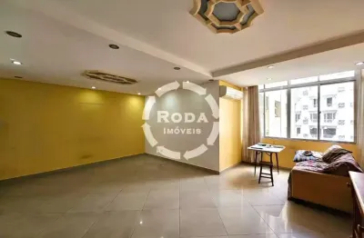 Apartamento de alto padrão à venda em santos-sp, josé menino: 2 quartos, 1 suíte, 2 salas, 3 banheiros, 1 vaga, 203m² - quadra da praia!