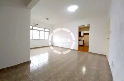 Venda de apartamento na vila mathias, santos-sp: 2 quartos, sala, banheiro, 1 vaga de garagem (90m²) - vaga fechada