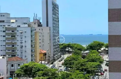 Apartamento à venda em santos-sp, no josé menino: 3 quartos, 1 suíte, 2 salas, 3 banheiros, 1 vaga na garagem, vista mar.