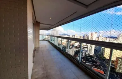 Apartamento de luxo para locação no embaré, santos-sp: 3 quartos, 3 suítes, 2 salas, 5 banheiros, 3 vagas, 190m².