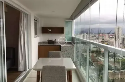 Apartamento de 1 quarto com 2 salas e vaga de garagem na ponta da praia, santos-sp - residencial maralta