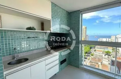 Apartamento para locação de alto padrão em santos-sp, bairro aparecida: 3 quartos, 1 suíte, 2 salas, 3 banheiros, 3 vagas, 141m².