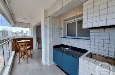 Apartamento para locação no embaré, santos-sp: 1 quarto, 1 suíte, 2 salas, 2 banheiros, 1 vaga, 56m²