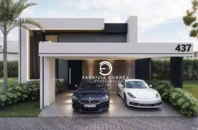 Casa térrea com 3 suítes em condomínio fechado – em construção - aceita permuta e financiamento