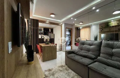 Apartamento com 2 dormitórios à venda, 46 m² por r$ 300.000,00 - jardim das bandeiras - taubaté/sp