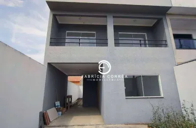 Sobrado novo à venda com 3 dormitórios e 3 vagas de garagem , aceita financiamento e permuta.