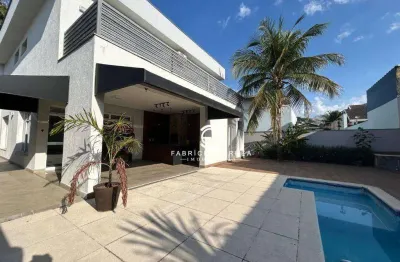 Casa de alto padrão para locação – condomínio fechado com piscina e sauna