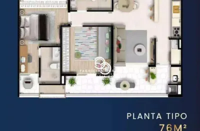 Apartamento com 2 dormitórios à venda, 76 m² por r$ 712.000,00 - jardim das nações - taubaté/sp