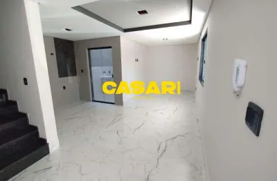 Sobrado novo com 2 suítes e terraço gourmet à venda – 91m² – parque das nações, santo andré