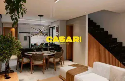 Sobrado com 3 dormitórios à venda, 140 m² - jardim bela vista - santo andré/sp