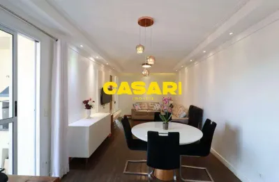 Apartamento com 3 dormitórios à venda, 90 m²- campestre - santo andré/sp