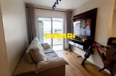 Apartamento à venda com 2 dormitórios e varanda gourmet 59 m² | campestre santo andré/sp