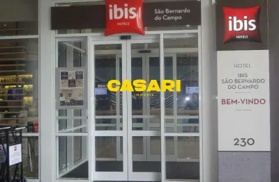 Quarto à venda no hotel ibis são bernardo – integrado ao shopping metrópole