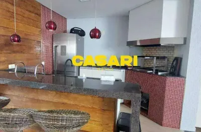 Sobrado alto padrão, 3 suítes com espaço gourmet - jardim do mar sbc