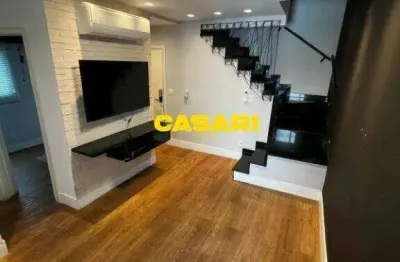 Cobertura com 2 dormitórios à venda, 100 m² - vila bastos - santo andré/sp