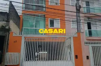Cobertura com 2 dormitórios à venda, 100 m² - jardim santo andré - santo andré/sp