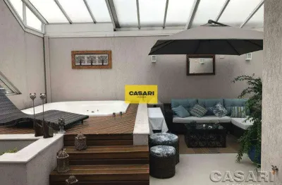 Cobertura com 2 dormitórios (ampliada para 3), 156 m² à venda no centro, são bernardo do campo/sp