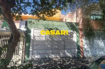 Sobrado com 3 dormitórios à venda, 206 m²- jardim - santo andré/sp