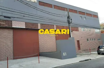 Galpão industrial à venda com 2.260 m² e 3 áreas fabris – jardim santo antônio - santo andré/sp