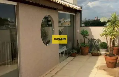 Cobertura à venda com 3 dormitórios e 135 m² - rudge ramos, são bernardo do campo/sp