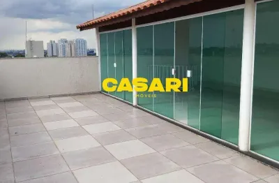 Cobertura com 3 dormitórios à venda, 160 m² - jardim santo ignácio - são bernardo do campo/sp