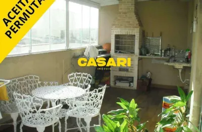 Cobertura duplex com 3 suítes à venda, 230 m² - rudge ramos, são bernardo do campo/sp