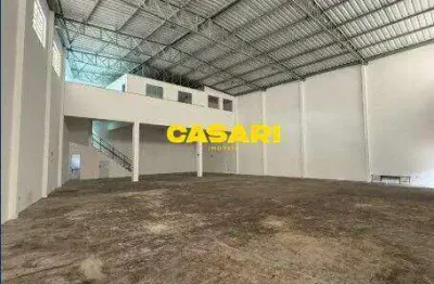 Galpão para alugar com 800 m² de área fabril + mezanino na utinga – santo andré/sp