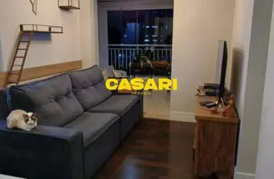 Apartamento semi mobiliado com 3 dormitórios e varanda gourmet – condomínio completo em sbc