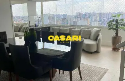 Cobertura duplex 3 suítes para alugar – 199 m² centro, santo andré/sp