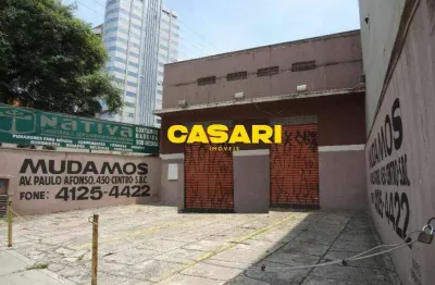 Terreno para alugar, 1241 m² por r$ 52.000,00/mês - centro - são bernardo do campo/sp