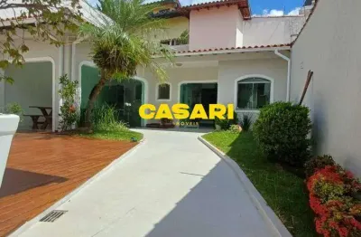 Casa com 4 dormitórios, 422 m² - venda por r$ 3.200.000,00 ou aluguel por r$ 20.180,00/mês - vila assunção - santo andré/sp