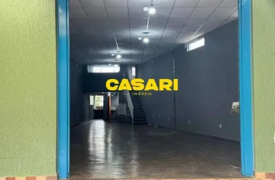 Galpão comercial 240m² com mezanino e segurança em são bernardo do campo