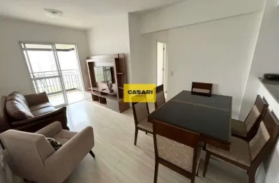 Apartamento mobiliado com 3 dormitórios, 70 m² - vila gonçalves - são bernardo do campo/sp